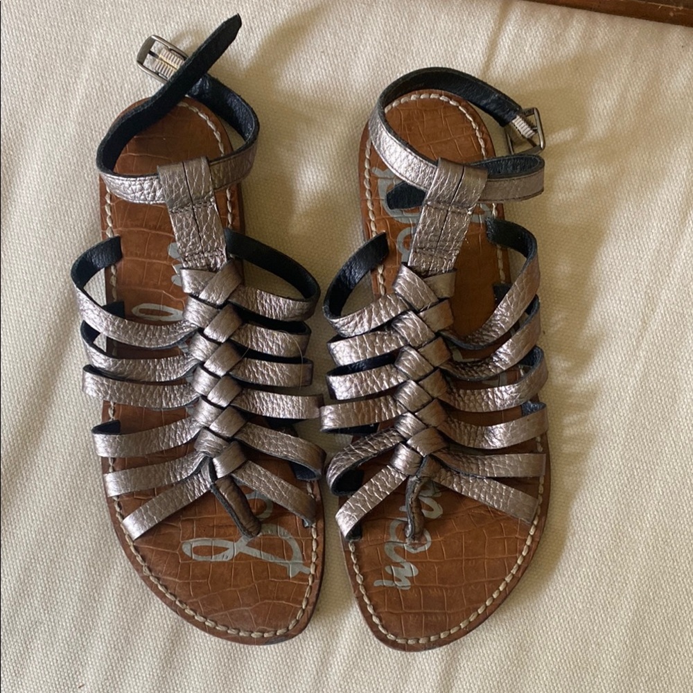 Sam Edelman Bronze Strappy Sandals